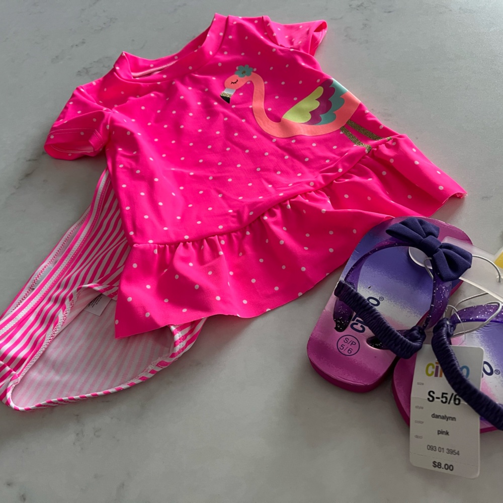 Carters swim suit and circo sandal